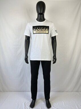 Guesse Los Angeles men's Crew Neck Logo T-Shirt, Size M